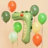 Balon foliowy urodzinowy cyfra 7 - Krokodyl 49x73 cm