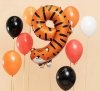 Balon foliowy urodzinowy cyfra 9 - Tygrys 49x76 cm