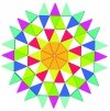 TOOKY TOY  Puzzle Ośmiokątne Drewniana Mozaika Edukacyjna (73el.)