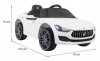 Maserati Ghibli na akumulator dla dzieci Biały + Pilot