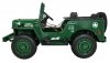 Autko Wojskowe Retro dla 3 dzieci Zielony Jeep Willys
