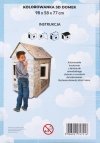 Domek XXL z autem kolorowanka 3D dla dzieci
