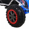 Duży Gokart Strong na pedały dla dzieci Niebieski + Obciążenie 100 kg + Koła EVA + Hamulec ręczny + Sportowy fotel