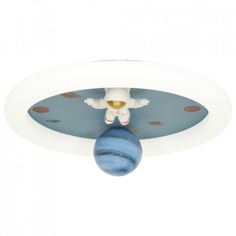 Lampa LED sufitowa plafon do pokoju dziecięcego ściemniana LUMELA + pilot astronauta