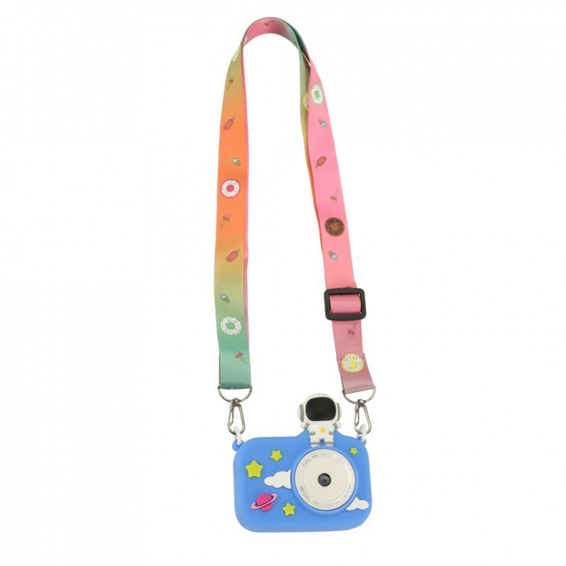 Aparat cyfrowy fotograficzny dla dzieci kamera zabawka + karta 32GB niebieski astronauta