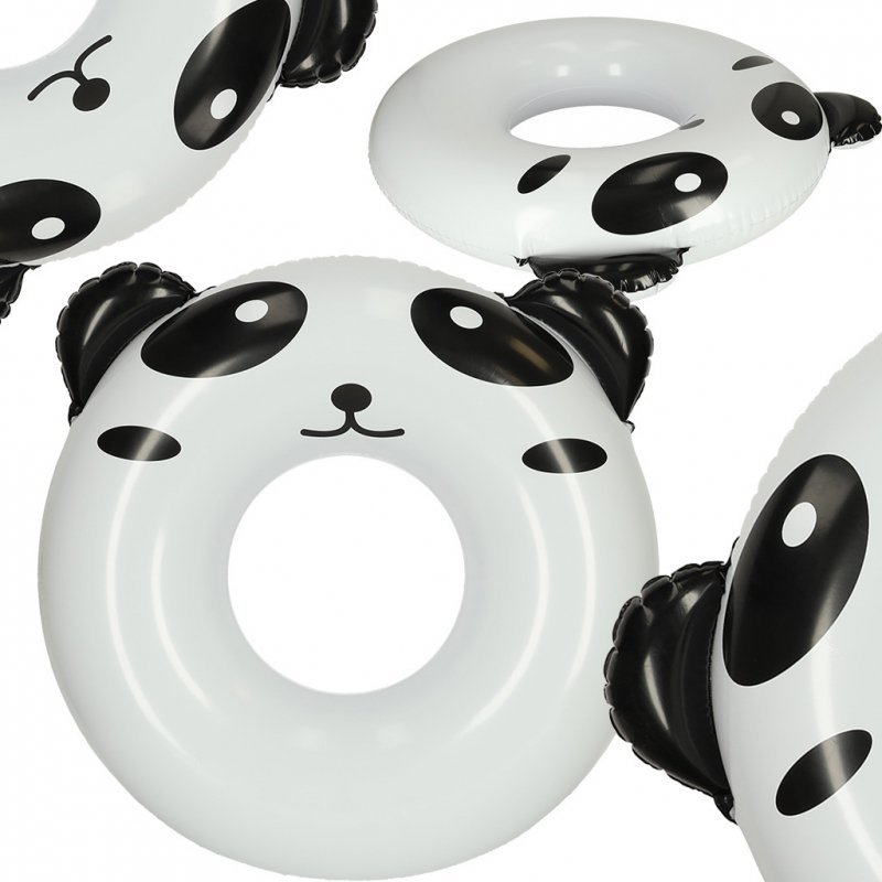 Kółko do pływania koło dmuchane kółko plażowe panda 80cm max 60kg