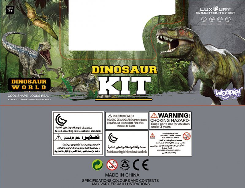 WOOPIE Duży Zestaw Figurki Dinozaury XXL + Mata "Prehistoryczny Świat"