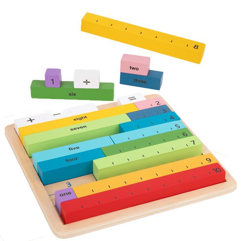 TOOKY TOY Drewniana Tablica Matematyczna Nauka Liczenia Liczydło
