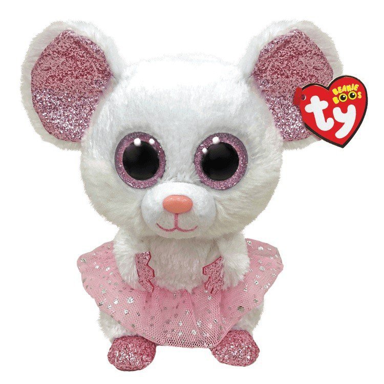 Meteor Maskotka Ty Mysz biała ballerina - Nina 24 cm