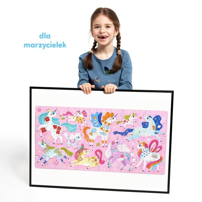 CzuCzu Puzzle 60 elementów Ach Jednorożce