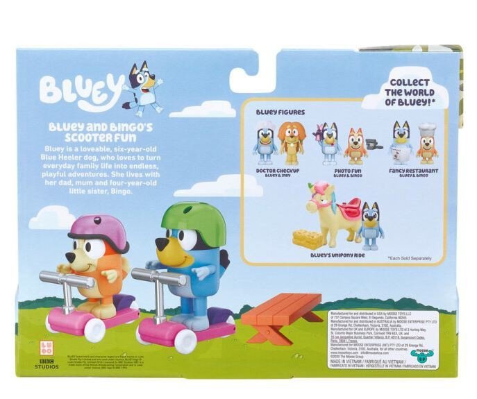 Tm Toys Bluey Zestaw Jazda na hulajnodze
