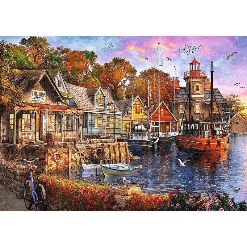 Trefl Puzzle 1000 elementów Premium Plus Nadmorski zakątek