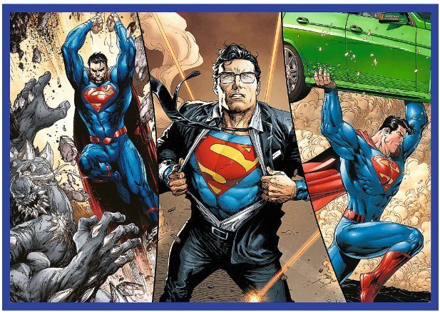 Trefl Puzzle 4x250 elementów Superman Odwaga
