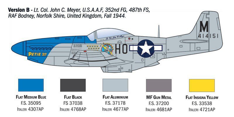 Italeri Model plastikowy P-51D Mustang Aces 1/72
