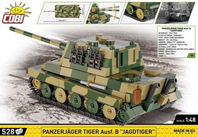Cobi Klocki Klocki Panzerjager Tiger Ausf.B Jagdtiger