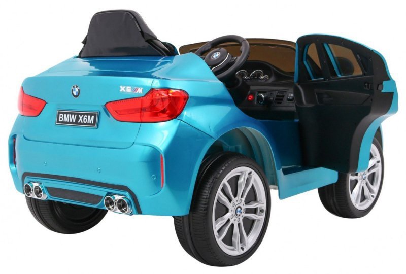 BMW X6M Elektryczne Autko, SUV dla dzieci Lakier Niebieski + Pilot