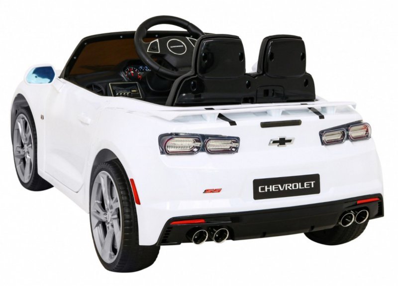 Chevrolet Camaro 2SS na akumulator Biały + Pilot + Koła EVA + Wolny Start + Dźwięki Światła