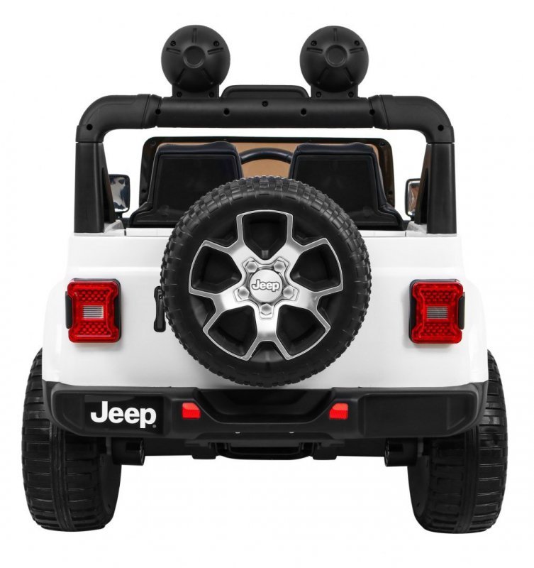 Jeep Wrangler Rubicon na akumulator dla dzieci Biały + Pilot