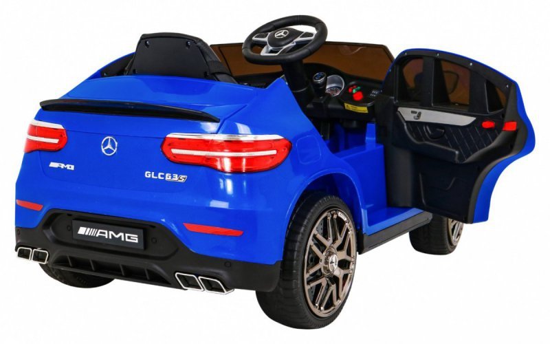 Mercedes Benz GLC63S dla dzieci Niebieski SUV z pilotem