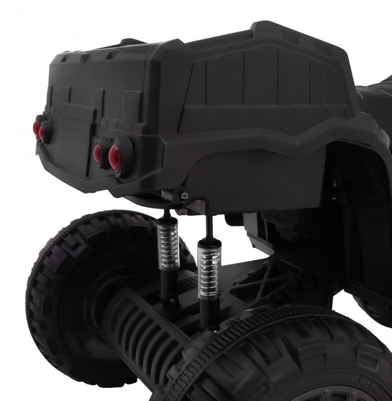 Quad XL ATV 2,4GHz na akumulator dla dzieci Czarno-Zielony + Pilot + Napęd 4x4 + Bagażnik + Wolny Start + EVA + Audio LED