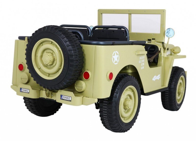 Autko Wojskowe Retro dla 3 dzieci Matcha 4x4
