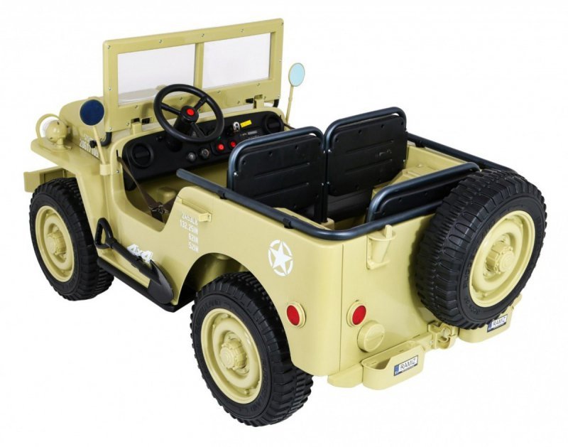 Autko Wojskowe Retro dla 3 dzieci Matcha 4x4