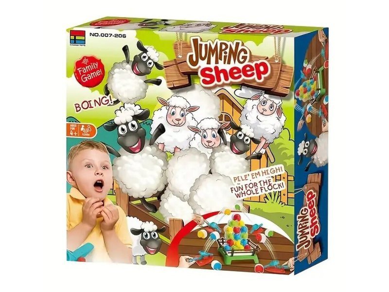 Rodzinna Gra Zręcznościowa &quot;Jumping Sheep&quot; SKACZĄCE OWCE Pchełki
