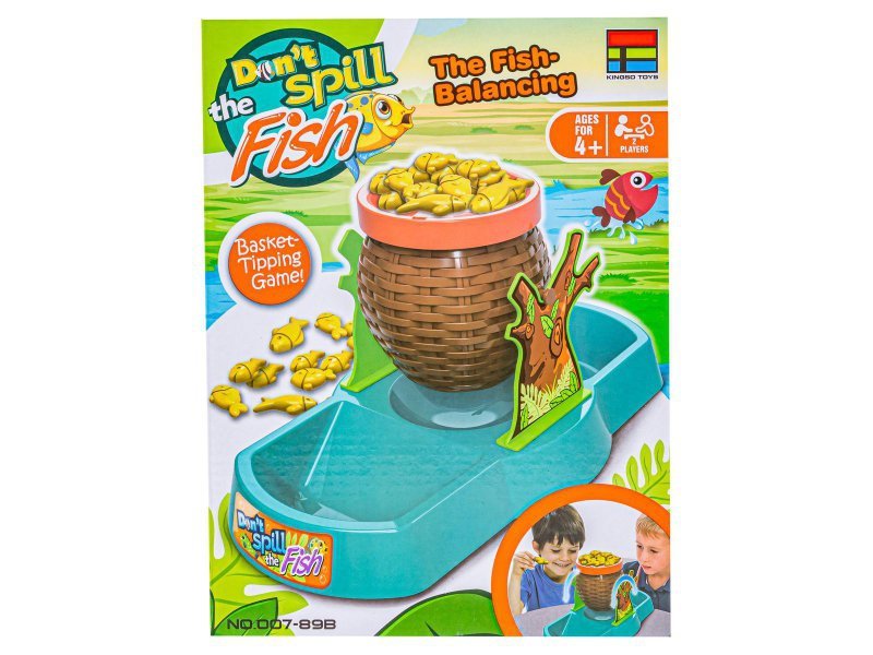 Zabawna gra zręcznościowa KOSZ RYBEK Balansujące rybki Koszyk Don&#039;t spill the Fish