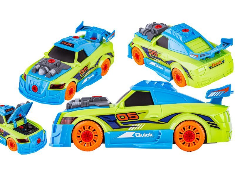 Sportowy Samochód Auto do rozkręcania i skręcania 2w1 TUNING + Wkrętarka