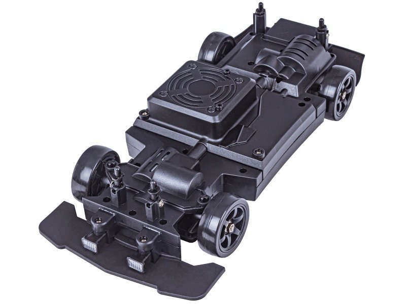 DUŻY Samochód Do Driftu Auto RC Drift 1:16 2,4 GHz PARA DYM Biała Toyota 4WD LED