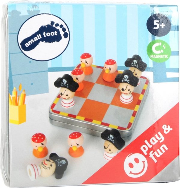 SMALL FOOT Tic Tac Toe &quot;Magnetic&quot; -  magnetyczna gra kółko i krzyżyk