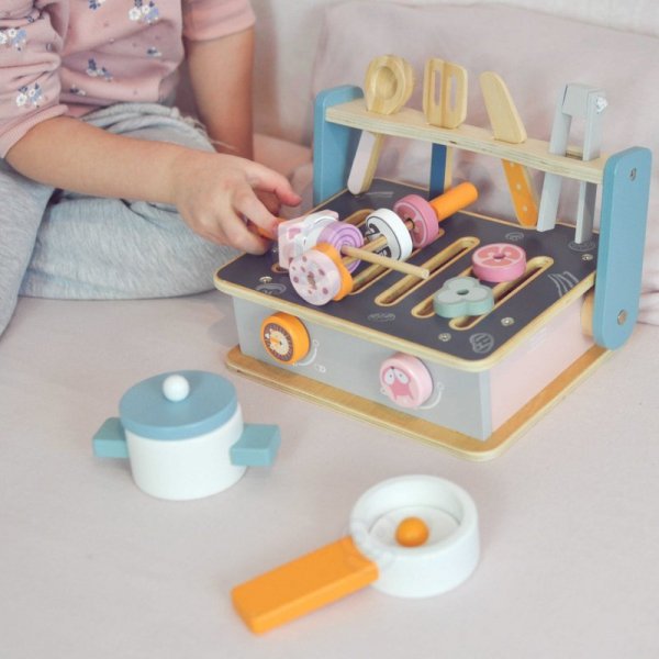 DUPLIKAT: Drewniana Składana Kuchenka i Grill Viga Toys
