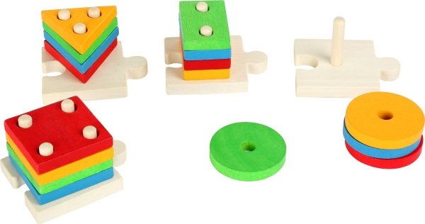 SMALL FOOT Puzzle Drewniane Klocki