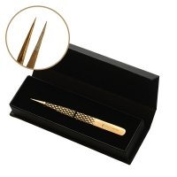 Pęseta do rzęs Noble Gold PRO 6 