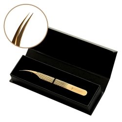 Pęseta do rzęs Noble Gold PRO 5