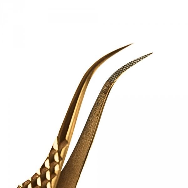 Pęseta do rzęs Noble Gold PRO 4