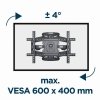 GEMBIRD UCHWYT ŚCIENNY REGULOWANY LCD 32-75 VESA MAX 600 X 400MM, DO 45KG