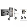 MACLEAN UCHWYT NA DWA MONITORY / PODWÓJNY 17-27 14KG VESA 75X75 100X100 MC-854