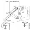 NANORS UCHWYT GAMINGOWY DO MONITORA 17-35 RS162