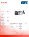 OWC Aura Pro SSD 240GB Macbook Pro Retina (501/503 MB/s, 60k IOPS) SYNC NAND