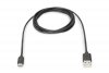 Digitus Kabel połączeniowy USB 2.0 HighSpeed Typ USB A/USB C M/M 1,8m  Czarny