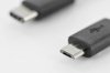 Digitus Kabel połączeniowy USB 2.0 HighSpeed Typ USB C/microUSB B M/M czarny 1,8m