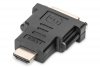 Digitus Adapter HDMI Standard 1080p 60Hz FHD Typ HDMI A/DVI-I (24+5) M/Ż Czarny