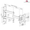 Maclean Uchwyt do telewizora  lub  monitora 13-27 15 kg uniwersalny MC-719 czarny max vesa 100x100