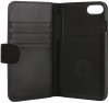 Holdit Selected walletcase Skrea skóra/zamsz czarny iPhone 7 8