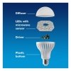 Maclean Żarówka LED E27 9W 230V Energy MCE177 CW zimy biały mikrofalowy czujnik ruchu i zmierzchu