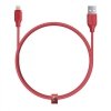 AUKEY CB-AL1 Red nylonowy kabel Quick Charge Lightning-USB | 1.2m | certyfikat MFi Apple