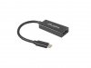 Lanberg Adapter USB CM - Displayport F 15cm czarny