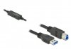 Delock Kabel USB-A(M)->USB-B(M) 3.1 GEN 1 5M czarny aktywny