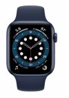 Apple Zegarek Series 6 GPS, 40mm koperta z aluminium w kolorze niebieskim z paskiem sportowym w kolorze głębokiego granatu - Reg